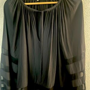 Ramy Brook Long Sleeved Tied Round Neck Blouse s/p
